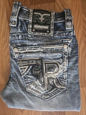 2026 Men’s Rock Revival Jeans.Mint Condition. $249.00 Retail Price. Rock Revival